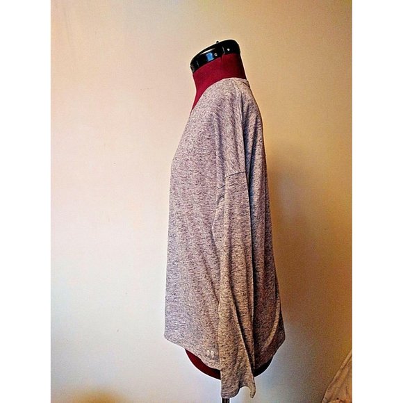 Victoria's Secret Womens Top Gray Size Medium V Neck Long Sleeve - Picture 3 of 7